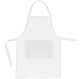 White Kitchen Apron, 70x60 cm