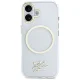 Karl Lagerfeld IML KL Script Logo MagSafe dėklas iPhone 17, skaidrus