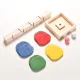Medinis edukacinis žaislas Rutuliukų trasa Medis Montessori