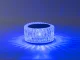 Krištolo imitacijos stalo lempa LED RGB su pulteliu ir USB