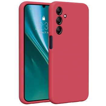 Etteri Silicone Case for Samsung Galaxy A25 5G, Raspberry