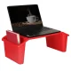 Portable Laptop Table with Organizer, Red