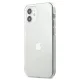 Guess iPhone 12 mini dėklas 4G 3D Pattern Collection, skaidrus