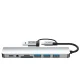 Tech-Protect HB06 8in1 USB-C šakotuvas ir adapteris, pilkas