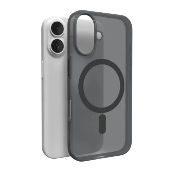 Puro Daylight MagSafe silikoninis dėklas iPhone 16 Plus, juodas