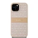 DKNY dėklas „iPhone 15“ telefonui „Mono Stripe & Metal Logo“, rožinis