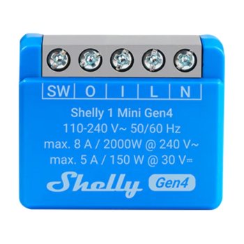 Shelly 1 Mini Gen4 išmanusis valdiklis Zigbee / Matter