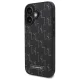 Karl Lagerfeld dėklas, skirtas iPhone 16 Plus, Leather Monogram Metal Logo, juodas