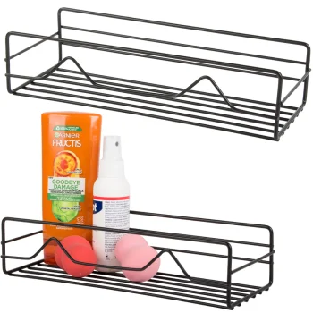Metal Bathroom Shelf Loft, Hanging, Black