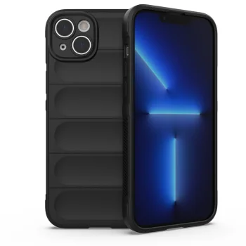 Magic Shield Case for iPhone 14 Plus Flexible Armored Cover, Black