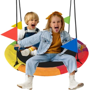 Kruzzel Nest Swing 110 cm for Garden, Multicolored