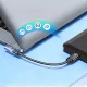 Wozinsky WPKB-01 kampinis USB-C į USB-C adapteris 40 Gb/s 240W 8K OTG, pilkas
