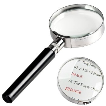 Classic Magnifying Glass 75mm, Metal Frame