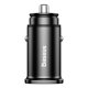 Baseus Square Smart Car Charger 2x USB QC 3.0 SCP AFC 30W, Black