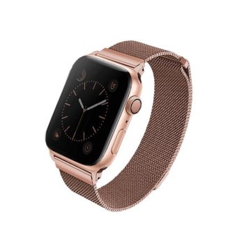 Uniq Dante nerūdijančio plieno dirželis Apple Watch 38/40/41mm, rausvojo aukso