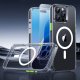 ESR Classic Pro HaloLock dėklas ir stiklas „iPhone 16 Pro Max“, skaidrus