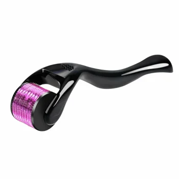 Derma Roller Facial Massage Roller 0.5mm, Dark Purple
