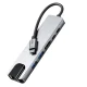 USB-C šakotuvas Tech-Protect HB02 6in1 HDMI 4K RJ45 PD100W pilkas