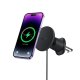 Baseus CW01 automobilinis telefono laikiklis su 15W belaidžiu įkrovikliu, juodas