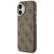Guess 4G PU Classic Logo MagSafe dėklas iPhone 17 telefonui, rudas
