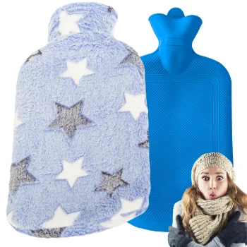 Rubber Hot Water Bottle with Soft Cover