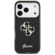 „Guess IML 4G Script Metal“ dėklas, skirtas „iPhone 17 Pro“, juodas