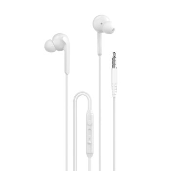Dudao X3+ Laidinės įkišamos ausinės, 3.5mm minijack, baltos