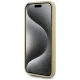 Karl Lagerfeld dėklas iPhone 15 Pro Max telefonui Wrinkled Metal Signature, auksinis