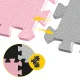 4Fizjo 718 Folding Kids Foam Puzzle Play Mat, 90 x 90 cm, Pink/Black/Brown