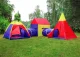 IPLAY 5-in-1 vaikiškų palapinių ir tunelių rinkinys 131530