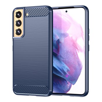 Samsung Galaxy S23 (SM-S911) Carbon Flexible Cover TPU Case, Blue