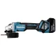 Akumuliatorinis kampinis šlifuoklis Makita DGA511RTJ 18V 125 mm su 2x 5.0 Ah akumuliatoriais ir lagaminu