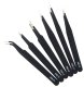 Tweezers Set, Straight and Angled, 6 Pcs