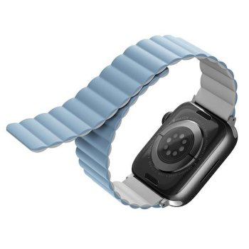 Uniq Revix dirželis Apple Watch 42/44/45/49mm, baltas ir mėlynas