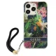Guess Flower Strap dėklas telefonui iPhone 13 / 13 Pro, mėlynas