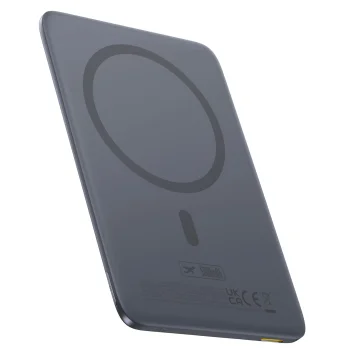 Baseus PicoGo AM41 magnetinė išorinė baterija 5000mAh 20W pilka su USB-C laidu