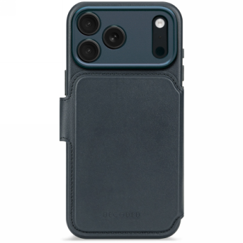 Decoded Leather Detachable Wallet dėklas su MagSafe iPhone 17 Pro Max, tamsiai mėlynas