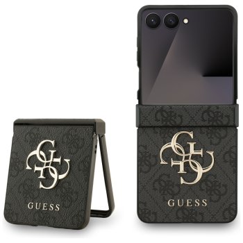 Guess Big 4G Logo Classic dėklas, skirtas Samsung Galaxy Z Flip7, juodas