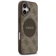 Guess dėklas iPhone 17 telefonui 4G Circle Classic Logo MagSafe, rudas