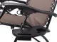 Folding Garden Lounger Zero Gravity with Table, Brown