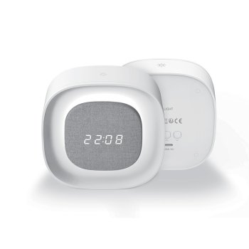 LED Alarm Clock with Night Light Forever Light PURE FNL-03 BJORN, White