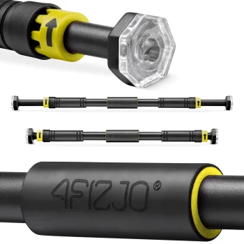 Reguliuojamas prisitraukimų skersinis durims 4Fizjo 531 (66-100 cm), juodas/geltonas