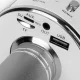 Karaoke microphone portable wireless speaker WS-858, Silver
