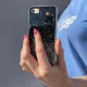 Dėklas iPhone 13 Pro Star Glitter su blizgučiais, juodas