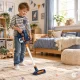 Children’s 3-in-1 upright toy vacuum cleaner with 3 attachments