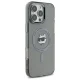 Karl Lagerfeld dėklas iPhone 16 Pro su MagSafe, IML Metal Choupette Head, juodas