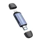 Wozinsky WCR-5G atminties kortelių skaitytuvas SD ir microSD, USB-A / USB-C 3.0, pilkas