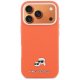 Karl Lagerfeld Karl & Choupette Saffiano MagSafe dėklas iPhone 17 Pro, oranžinis
