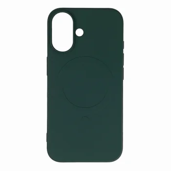 Silikoninis dėklas su MagSafe skirtas iPhone 16e / 17e, žalias