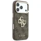 Guess 4G & Big Resin Logo dėklas, skirtas iPhone 17 Pro Max / 18 Pro Max, rudas